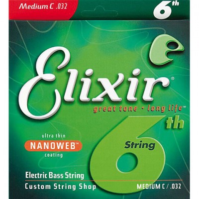 Elixir Medium C .032 Single String Bass